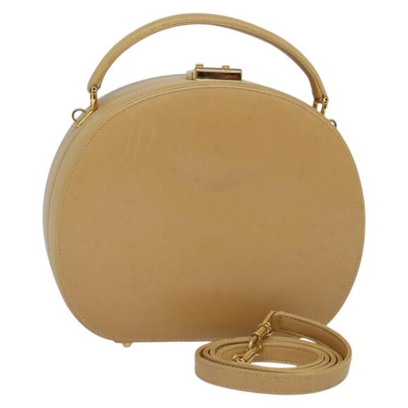 GUCCI Hand Bag Leather Beige Gold 000 781 000 781 - Picture 1 of 16
